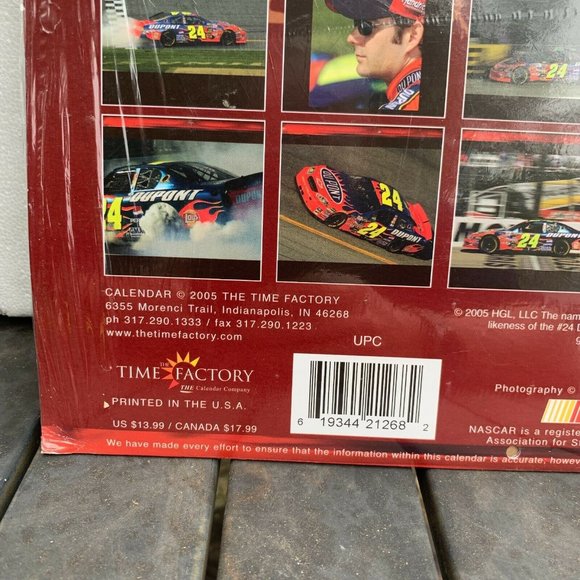Jeff Gordon 2006 NASCAR Wall Calendar, #24 Dupont, Time Factory - Sealed - Picture 3 of 5